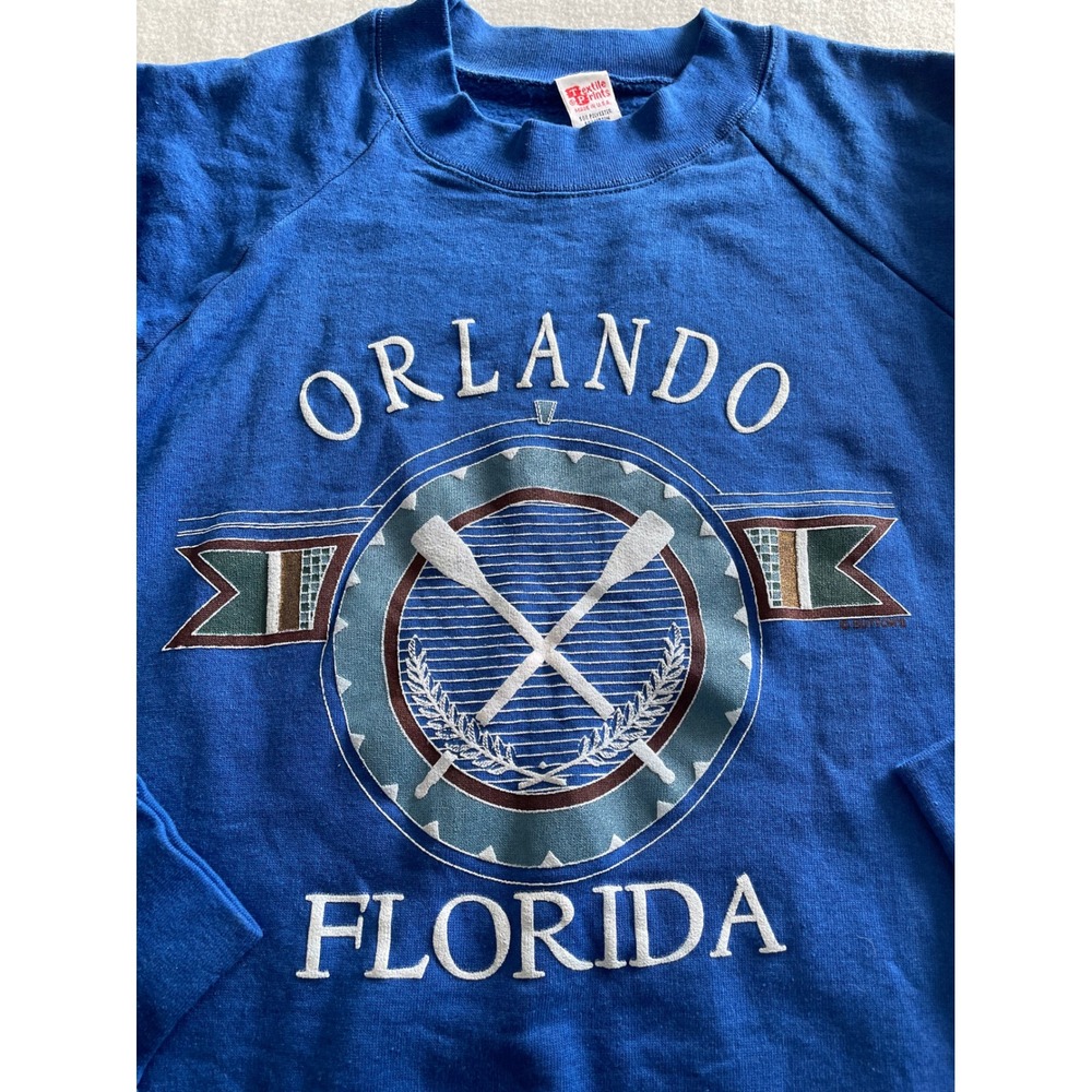 Vintage Orlando Florida Sweatshirt Boxy Mens M 80/90s‎ USA Crewneck Beach Boat - Picture 2 of 7